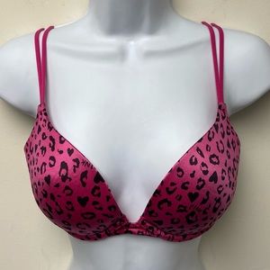 PINK Victoria’s Secret Animal Print Push Up Bra - Size 36C